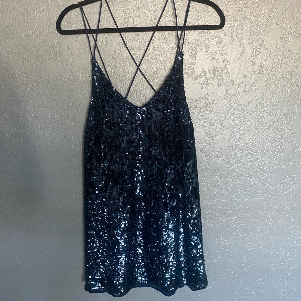 Sparkly Free People mini dress